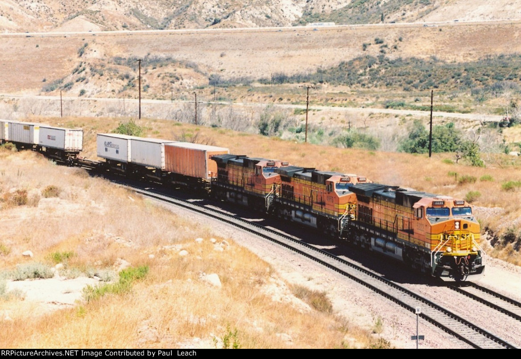 Z train races west down the grade